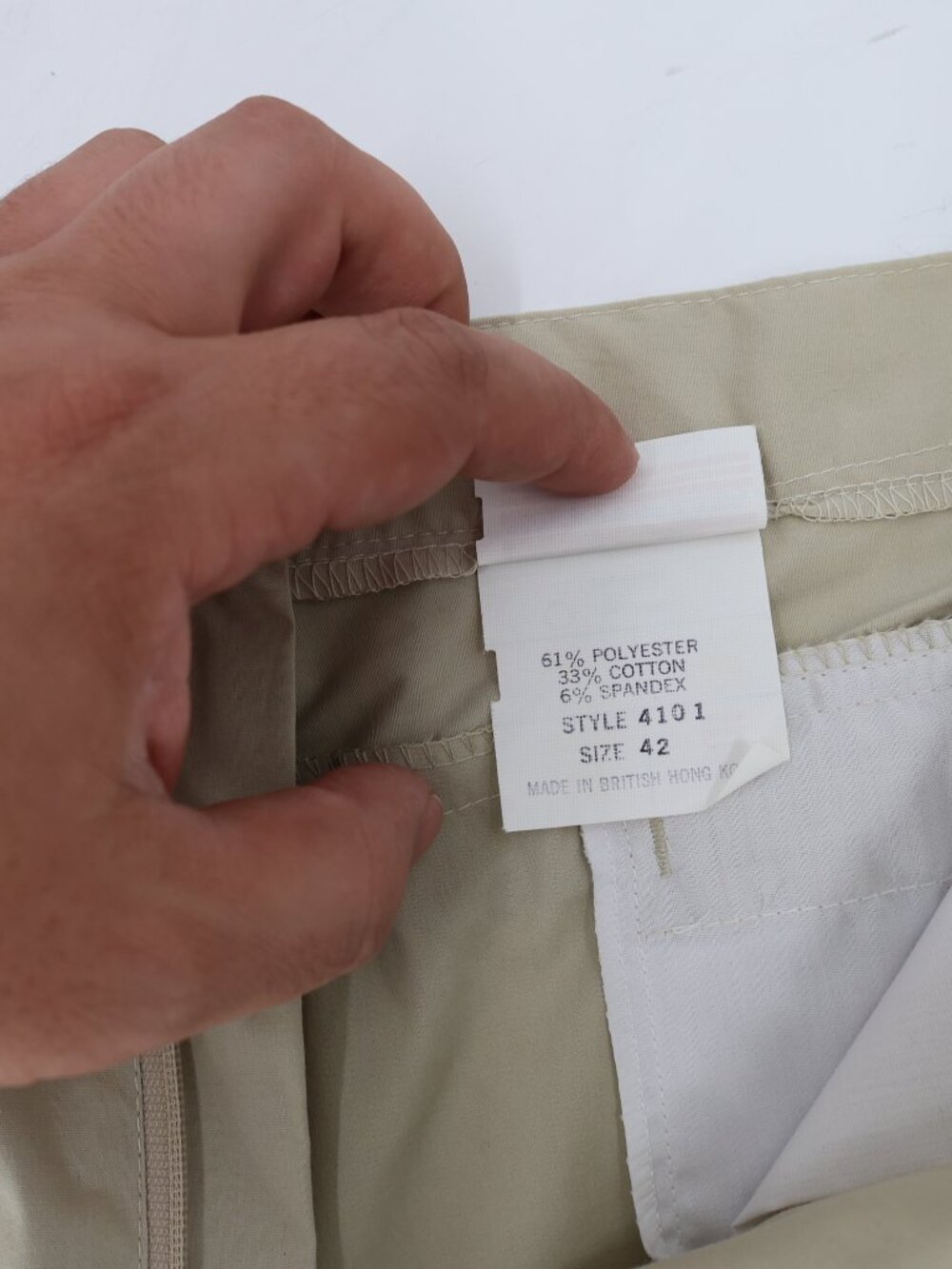 VTG NWT Sportif USA Shorts Mens 42 3.5" Chino Stretch Outdoor Hiking Flat Front - Picture 11 of 12